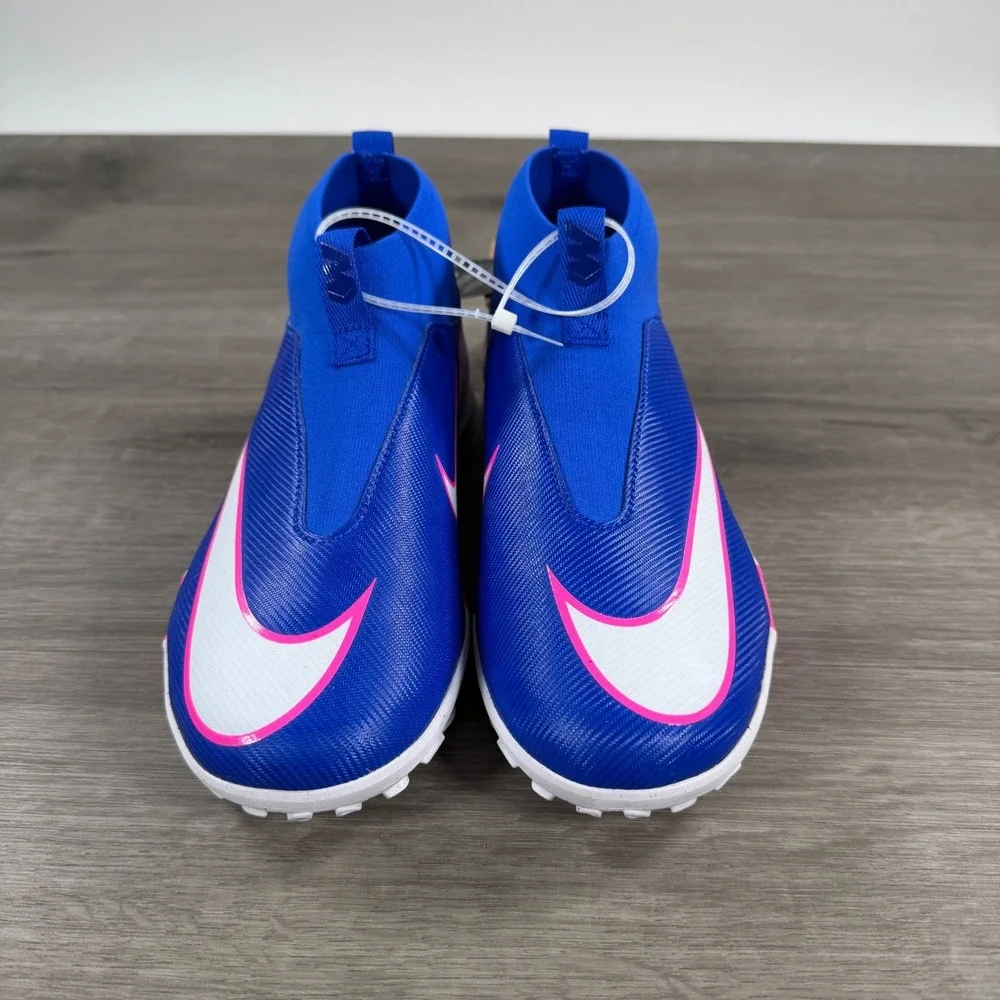 GS Nike Jr Mercurial Superfly 10 Academy Turf High Soccer Shoes FQ8310 446 Sz 6Y